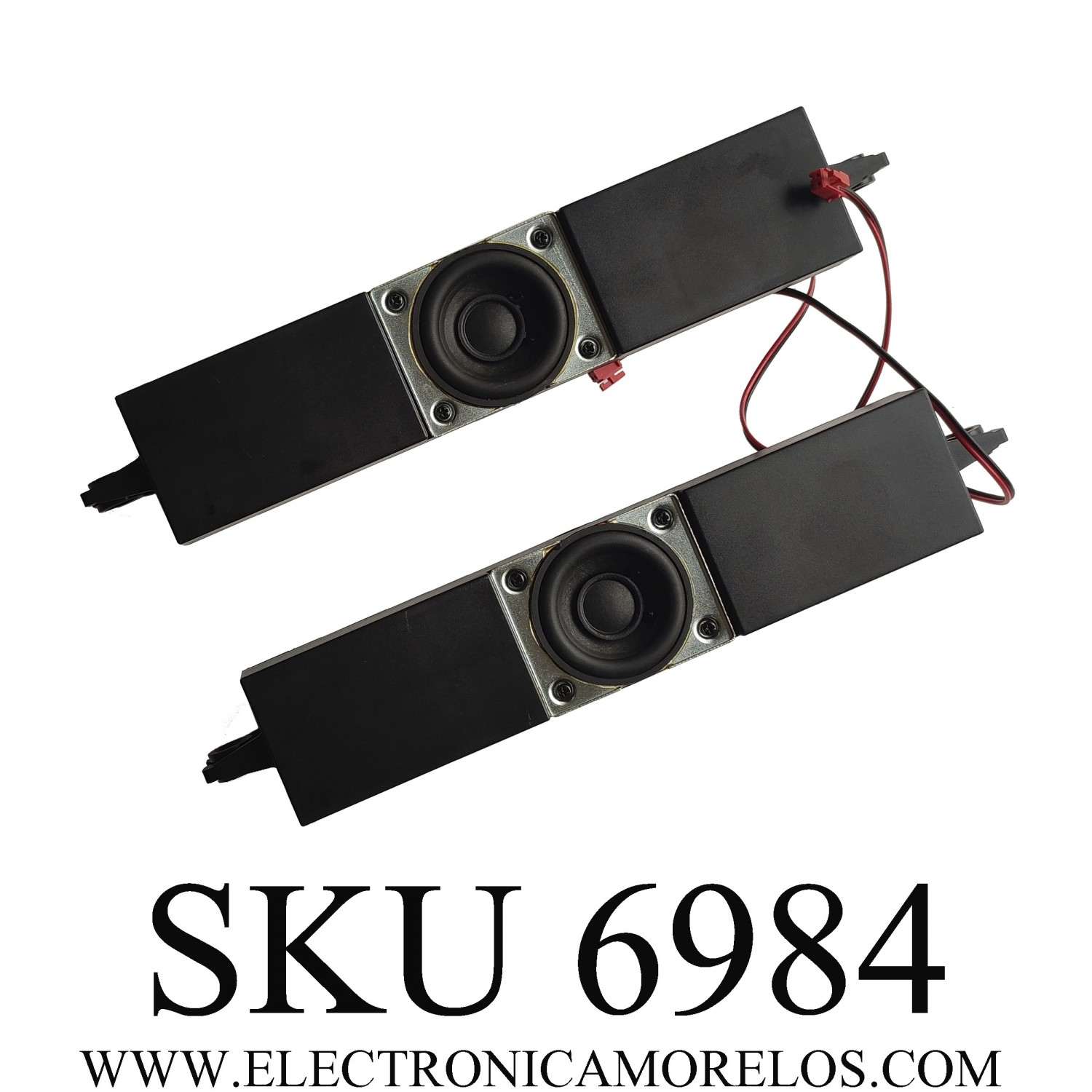 KIT DE BOCINAS PARA TV TCL / NUMERO DE PARTE 42-WDF255-XX0G / 6Ω 12W / MODELO 65R625	